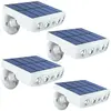 FAST LED TECHNOLOGY Lot de 4 - Lampe projecteur solaire extérieur étanche  avec détecteur de mouvement - Panneau a recharge rapide
