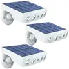 FAST LED TECHNOLOGY Lot de 3 - Lampe projecteur solaire extérieur étanche  avec détecteur de mouvement - Panneau a recharge rapide