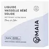 MAIA Savon Vaisselle Bébé Solide Fleur de Coton Bio 100g