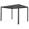 SWEEEK Pergola Bioclimatique gris anthracite   Triomphe   3x4m. aluminium. à lames orientables