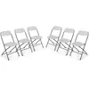 sweeek - Opvouwbare feeststoelen - fiesta - 6 plastic en metalen bijzetstoelen