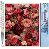 Figured'Art Schilderen op Nummer Volwassenen canvas Romantische rode r...