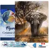 Figured'Art Diamond Painting set Volwassenen 40x50 cm met lijst Olifan...