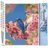 Figured'Art Schilderen op Nummer Volwassenen canvas Blauw vogelpaar - ...