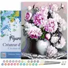 Peinture par numéro Figured'Art Vase de pivoines 40x50 cm