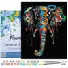 Figured'Art Schilderen op Nummer Volwassenen met lijst - Olifant schil...