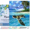 Peinture par numéro Figured'Art Tortue détendue 40x50 cm