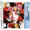 FIGURED'ART FiguredArt Peinture par Numéro Adulte Visage de roses - Ki...