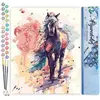 Figured'Art Schilderen op Nummer Volwassenen canvas Geschilderd paard ...