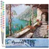FIGURED'ART FiguredArt Peinture par Numéro Adulte Vue Mer depuis le Pa...