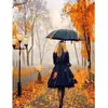 FIGURED'ART Diamond Painting - Figured Art - Femme sous la Pluie - 40x...