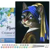 Figured'Art Schilderen op Nummer Volwassenen met lijst - Het jonge kat...