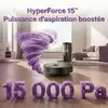 Robot aspirateur laveur GYROSMART connecté avec base de vidage EZIclea...