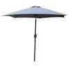 Parasol  - COME - Concept Usine - toile ronde - 2,5 x 2,5 m - couleur Gris