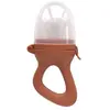 Zakuw Sucette grignoteuse terre de sienne avec 4 embouts