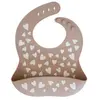 Bavoir en silicone Fall In Love taupe rose