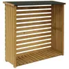 SWEEEK Abri buches. en bois. 120x45x120cm. avec toiture et plancher