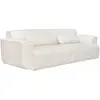 SWEEEK Canapé 3 places. tissu bouclette. 2 coussins déhoussables. Wallas  L 230 x P 98 x H 73cm