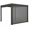 SWEEEK Pergola Bioclimatique gris anthracite   Triomphe   300x400cm. aluminium. à lames orientables + store 400cm