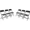 sweeek - Opvouwbare feeststoelen - fiesta - 6 plastic en metalen bijzetstoelen