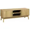 SWEEEK Meuble TV décor bois 2 portes L 120 x l 39 H 48cm - Dune