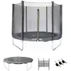 SWEEEK Trampoline 250 cm. gris. avec filet de protection. bâche. filet...