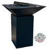 GRILL'CHIC Braséro Barbecue Le Cévenol 74x74x90 gris anthracite RAL 7016