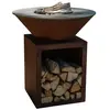 GRILL'CHIC Braséro Barbecue Le Classique 80x90 corten