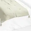 L'EFFET PAPILLON Edredon Gaze de Coton 150 x 150 cm GAIA coloris Vert d'eau