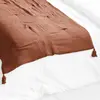 Edredon Gaze de Coton 150 x 150 cm GAIA coloris Terracotta