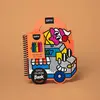 OMY - kleurboek - stickerboek - Yummy - Truck - inclusief 5 krijtjes -...