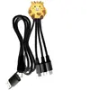 Câble de charge YELLO KOKO USB-A+C vers USB-C/Micro/Light 1m girafe