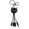 Câble de charge universel 3 en 1 Yello koko 15 cm Chat Noir