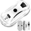 TCC Robot Laveur de Vitres, Nettoyeur de vitres Electrique, Télécommande, Navigation IA, 10 lingettes Lavable Incluses