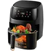 PRUMYA Air Fryer, 8L Friteuse Sans Huile 8 Programmes de Cuisson Préréglés, Fenêtre de Visualisation, Écran Tactile, Fonction Rendez-vous