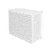 DECOCLIM Cache climatiseur - pompe à chaleur ALUMINIUM BLANC taille L