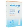 Neopulse Têtes Brosse à Dents Neosonic Blanc Ultra Soft 4 Unités