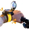Bub-up Bracelets rétroviseur et clignotants vélo / trottinette. 2 bracelets lumineux fixe ou clignotant dont un bracelet avec rétroviseur