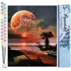 Figured'Art Schilderen op Nummer Volwassenen canvas Volle maan en stra...