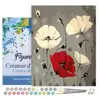 FIGURED'ART FiguredArt Peinture par Numéro Adulte avec cadre Fleurs ro...