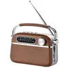 HALTERREGO Radio vintage Grandes Ondes Aspect bois, AM/FM/SW lecteur U...