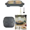 Livoo Mini crêpes party 4 mini crêpes 12 cm 1500 W Revêtement antiadhé...