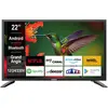 HEMING Smart TV 22'' 55 cm Android Connecté WIFI - 12/24V/220V - Camping Car Camion Fourgon Poids Lourd Caravane Cuisine