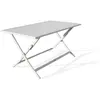 CITY GARDEN Table de jardin pliante MARIUS (140x80 cm) en aluminium - GRIS