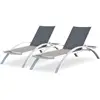 Bain de soleil - DCB GARDEN - Barcelona - Aluminium - Blanc - Empilabl...