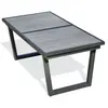 Table de jardin 10 places en aluminium et plateau céramique