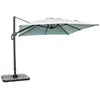 DCB GARDEN Parasol déporté SEVILLA (2,5x2,5 m) en aluminium gris anthracite et toile polyester - GRIS