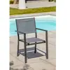 Fauteuil de jardin empilable en aluminium et textilène - DCB GARDEN - ...