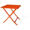 CITY GARDEN Guéridon de jardin pliant MARIUS (70x70 cm) en aluminium - ORANGE