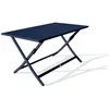 CITY GARDEN Table de jardin pliante MARIUS (140x80 cm) en aluminium - BLEU NUIT
